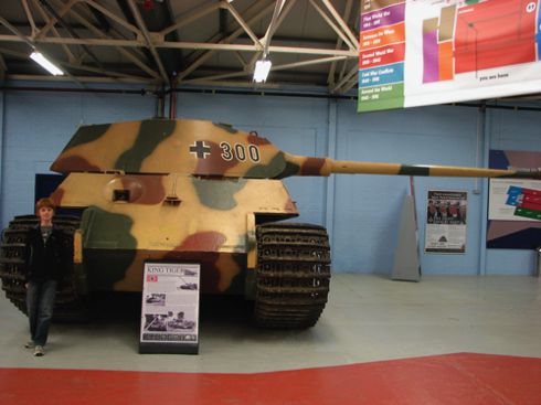 A second King Tiger, this time with the earlier Porsche turret. That is a long gun - too long for the photo